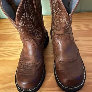 Ariat Fat Baby’s Brown Leather Womens size 8 EUC